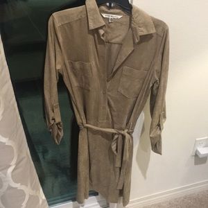 Tan Shirt Dress
